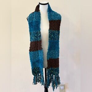 Cowl Fringe Winter Scarf